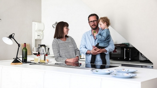 Kitchen of Nelly Patron and Olivier Champeyrache in Montpellier